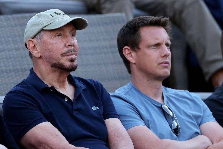 Larry Ellison in njegov sin David Ellison | Foto: Profimedia