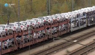 V Nemčiji je obstal železniški promet (video)