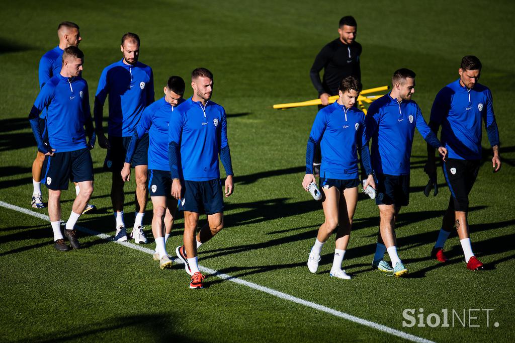 Slovenska nogometna reprezentanca trening