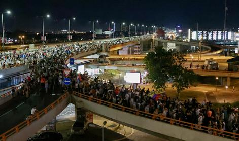 Protesti proti rudniku litija tudi danes, Vučić se je pripravljen pogovarjati o referendumu #foto