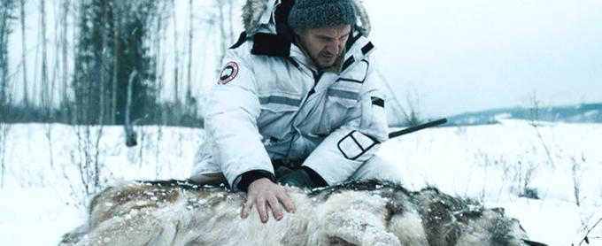 Ottway (Liam Neeson) v prizoru z volkom. | Foto: 