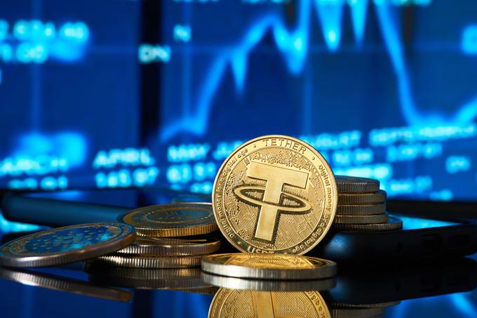 Tether, poznan po oznaki USDT, je najbolj prepoznaven stabilni kovanec.  | Foto: Shutterstock