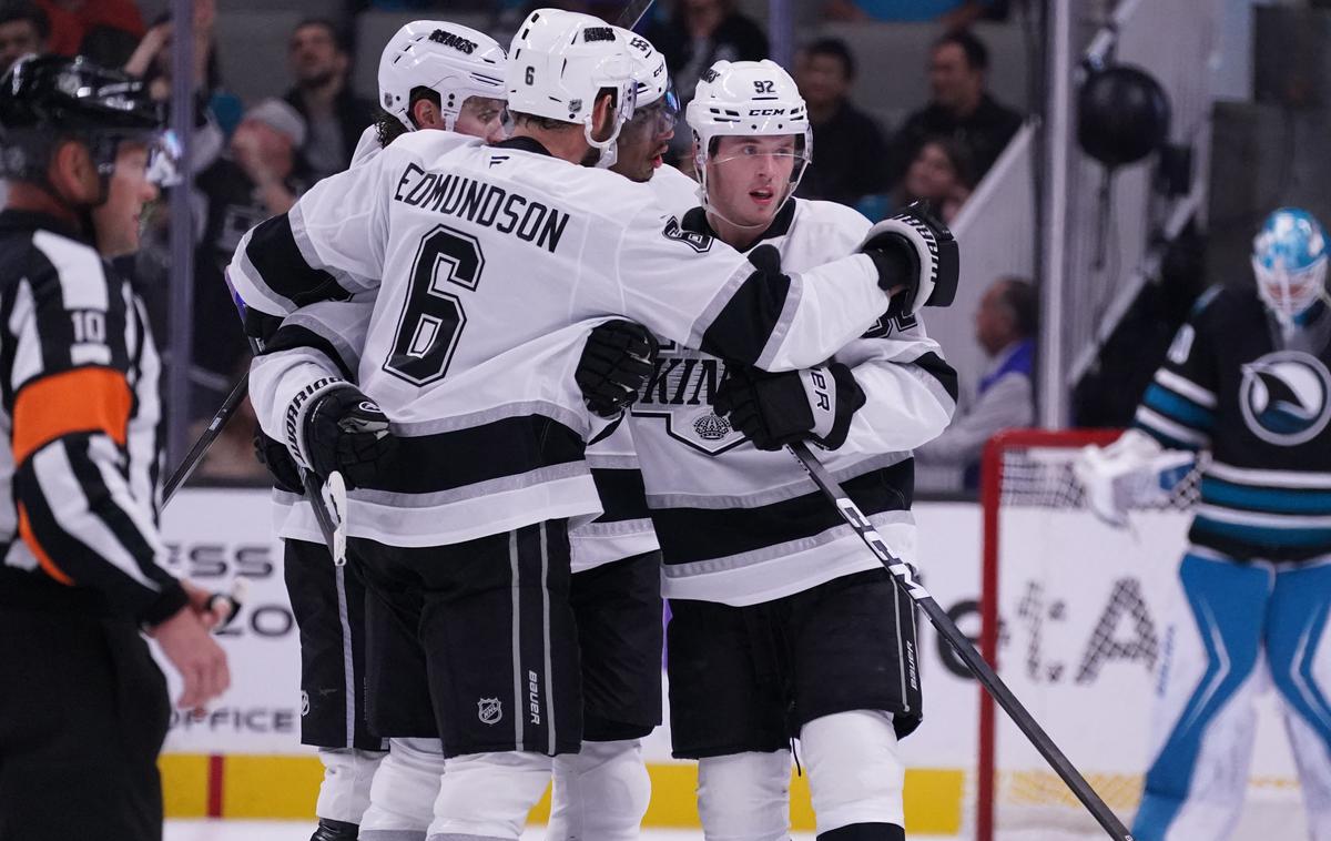 Los Angeles Kings | Anže Kopitar je s soigralci serijo petih gostovanj končal pri moštvu San Jose Sharks. | Foto Reuters