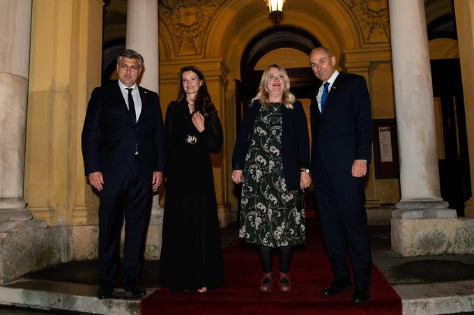 Janez Janša in Urška Bačovnik Janša na obisku na Hrvaškem | Foto: Vlada RS