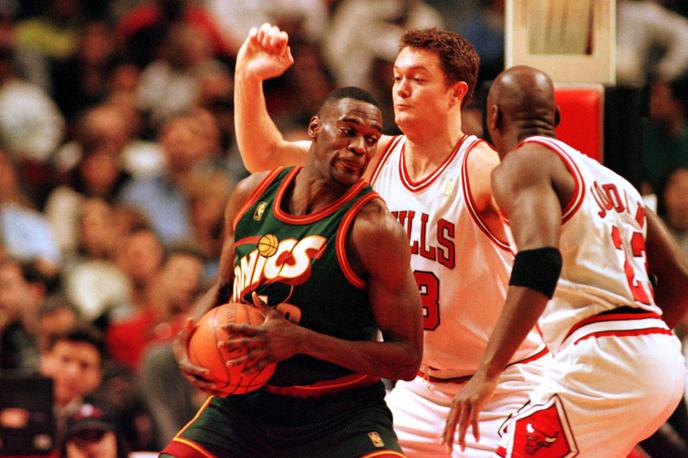 Seattle SuperSonics Chicago Bulls Shawn Kemp | Seattle SuperSonicsi so imeli najboljša leta v času Jordanovih Chicago Bullsov. | Foto Guliverimage