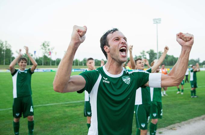 NK Krško se je leta 2015 prvič v 92 letih prebil v prvo slovensko nogometno ligo. | Foto: Vid Ponikvar