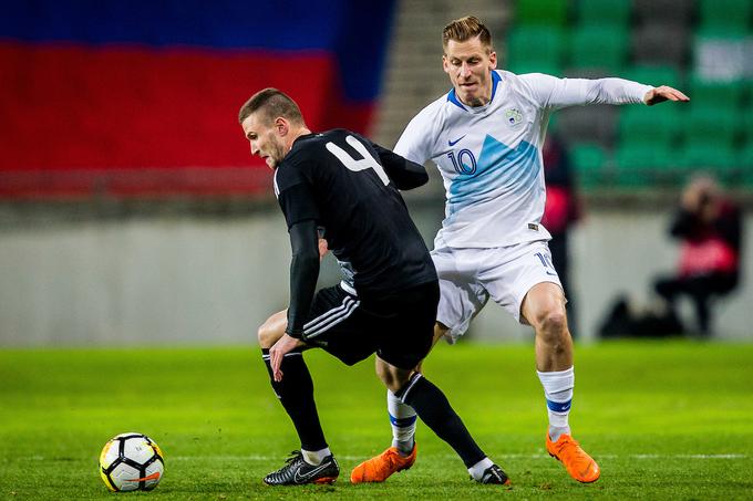 Za Slovenijo je zadnjič zaigral marca letos pri porazu na prijateljski tekmi proti Belorusiji v Stožicah. | Foto: Vid Ponikvar