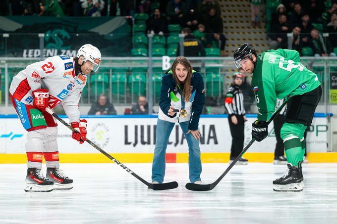 hokej Olimpija, VIP, Andreja Leški | Foto: Domen Jančič