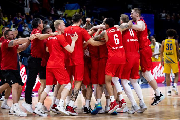 Poljska EuroBasket | Veselje Poljske po uvrstitvi v četrtfinale EuroBasketa. | Foto Vid Ponikvar/Sportida