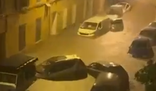 Hudo neurje v Franciji, Španiji in Italiji: umrl najmanj en človek #video