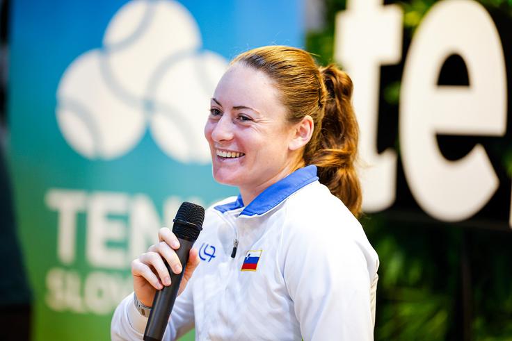 Tamara Zidanšek je ni prestrašila s svojim zapisom. | Foto: Aleš Fevžer