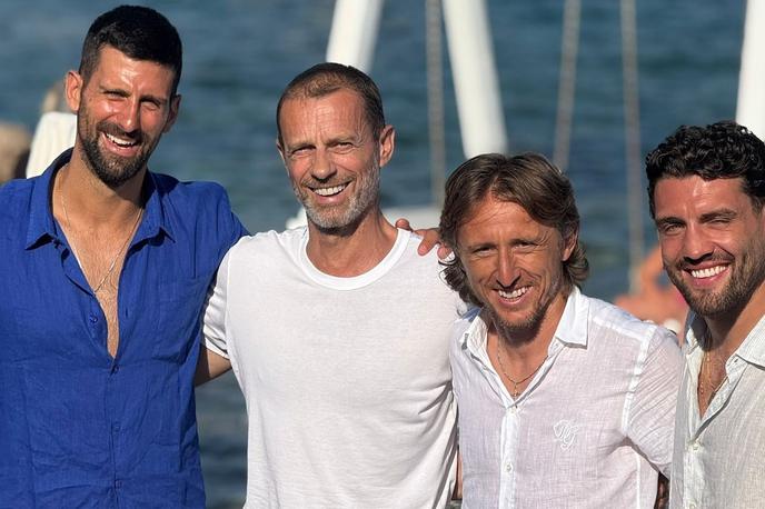 Đoković, Čeferin, Modrić, Kovačić | Foto Instagram.com/back4moro