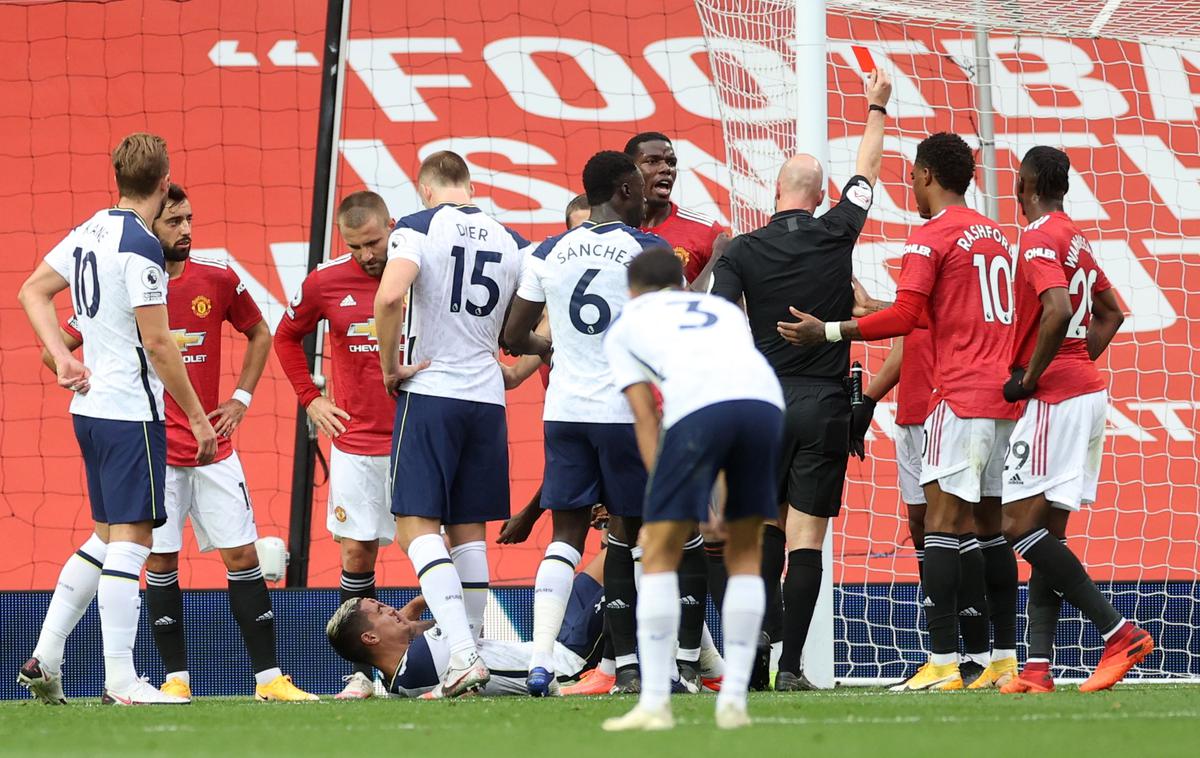 Man Utd - Tottenham | Manchester United je na domači zelenici doživel pravo ponižanje. | Foto Reuters