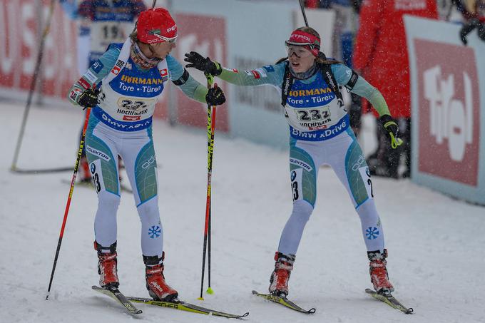 Urška Poje in Anja Eržen predstavljata svetlo prihodnost slovenskega ženskega biatlona. | Foto: Sportida