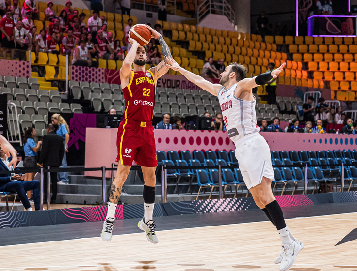 Španija nima več toliko zvezdnikov kot nekoč in na prvi tekmi jo je premagala Gruzija. | Foto: FIBA