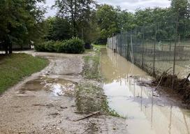 poplave, tenis igrišče, radomlje