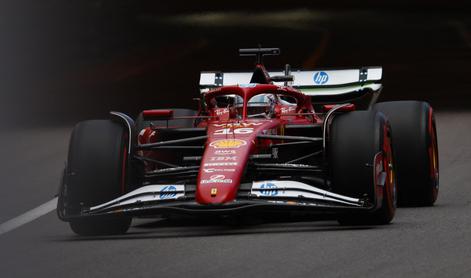 V Monaku še dodatna neznanka, dramatičen prvi trening za Ferrari