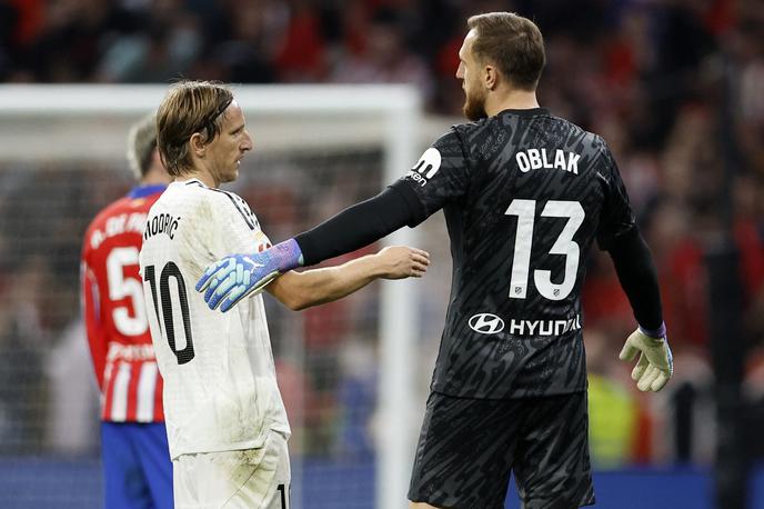 Jan Oblak, Luka Modrić, Atletico Madrid - Real Madrid | Jan Oblak je na madridskem derbiju z Realom prejel gol v 64. minuti. | Foto Guliverimage