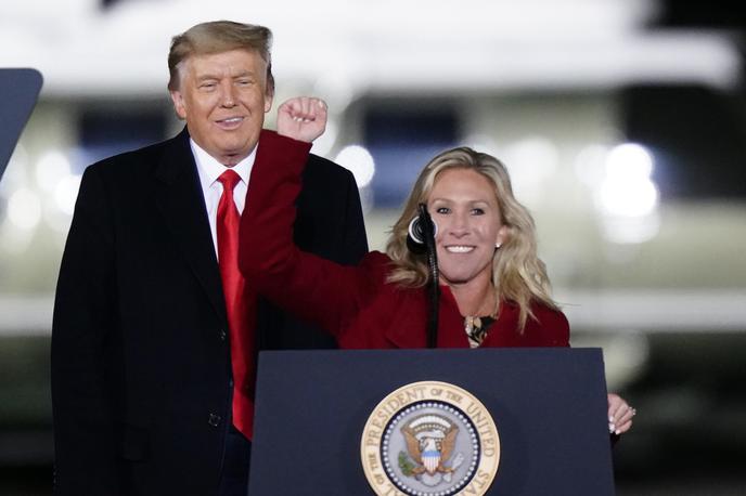 Marjorie Taylor Greene | Taylor Greene je bila v Kongres izvoljena leta 2020 in je hitro postala močna in glasna osebnost v Republikanski stranki. Pogosto se je opisovala kot "ponosna Američanka, stoodstotno zagovornica življenja, orožja in Trumpa". | Foto Guliver Image