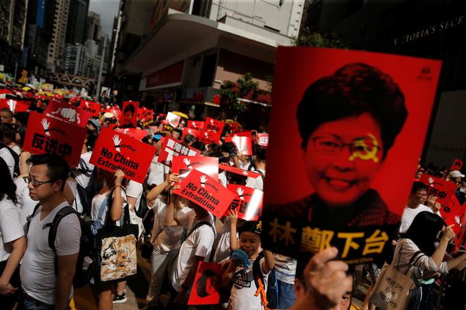 Na hongkonških ulicah se je zbralo več kot milijon ljudi. | Foto: Reuters