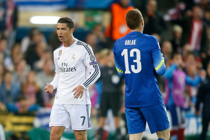 Ronaldo je mrežo Oblaka zatresel le na pokalni tekmi leta 2015. | Foto: Sportida