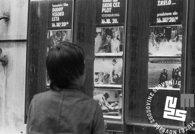 Spored za ogled filmov v Kinu Sloga, 1976 | Foto: Marjan Ciglič, hrani MNZS
