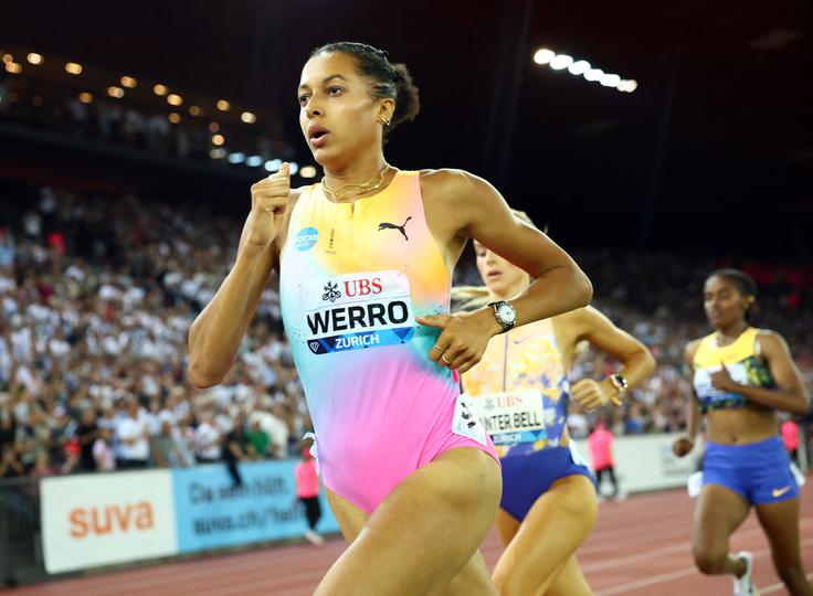 Audrey Werro je z 1:53,70 dosegla najboljši letošnji čas v teku na 800 metrov. | Foto: Reuters