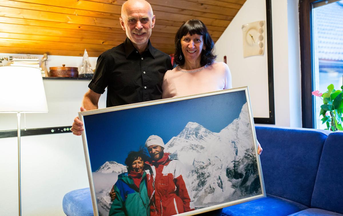 Andrej Štremfelj Marija Štremfelj | Marija in Andrej Štremfelj sta pred tremi desetletji kot prvi zakonski par osvojila vrh 8848 metrov visokega Mount Everesta.  | Foto Žiga Zupan/Sportida