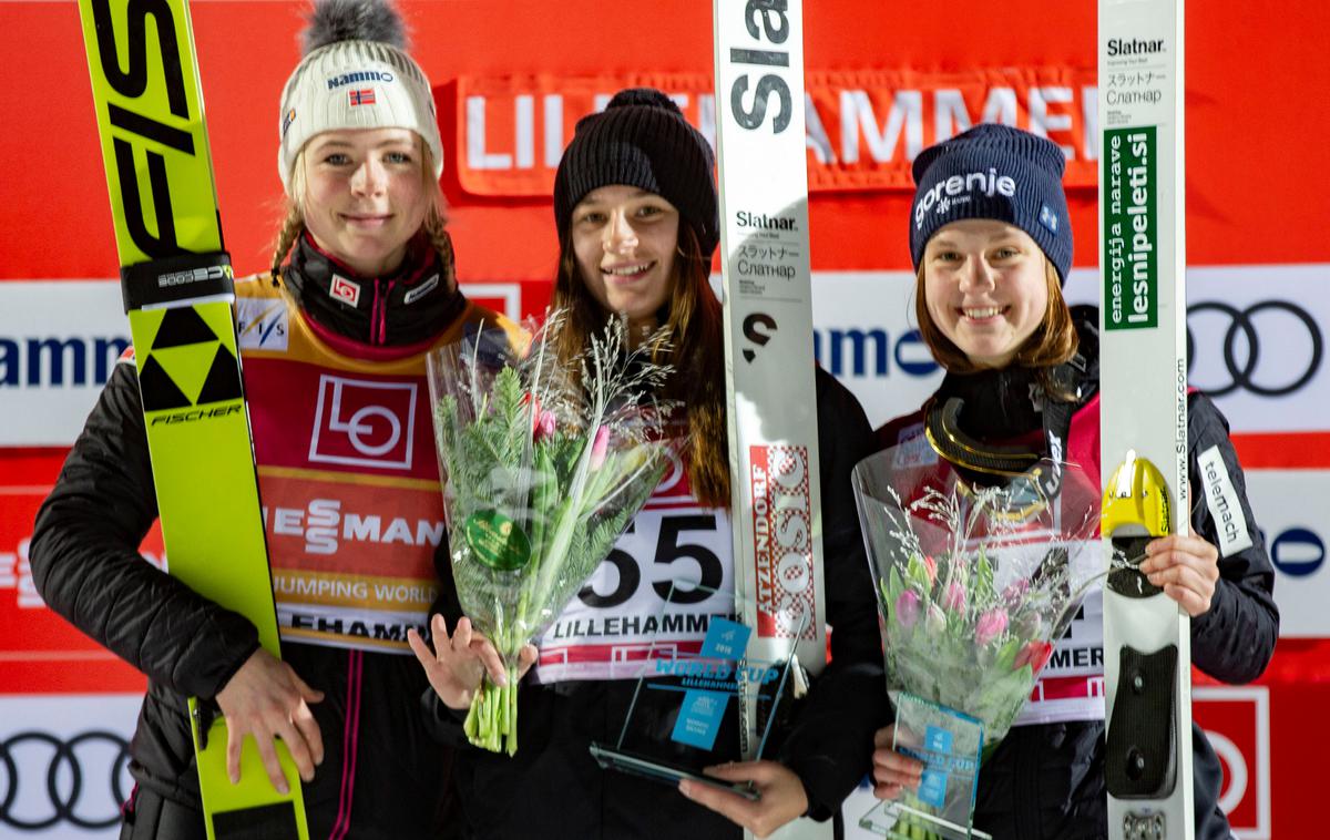 Ema Klinec | Ema Klinec je bila na uvodni postojanki v Lillehammerju tretja. | Foto Reuters