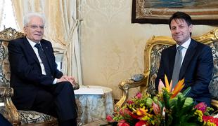 Italijanski predsednik Conteju podelil mandat za sestavo nove vlade