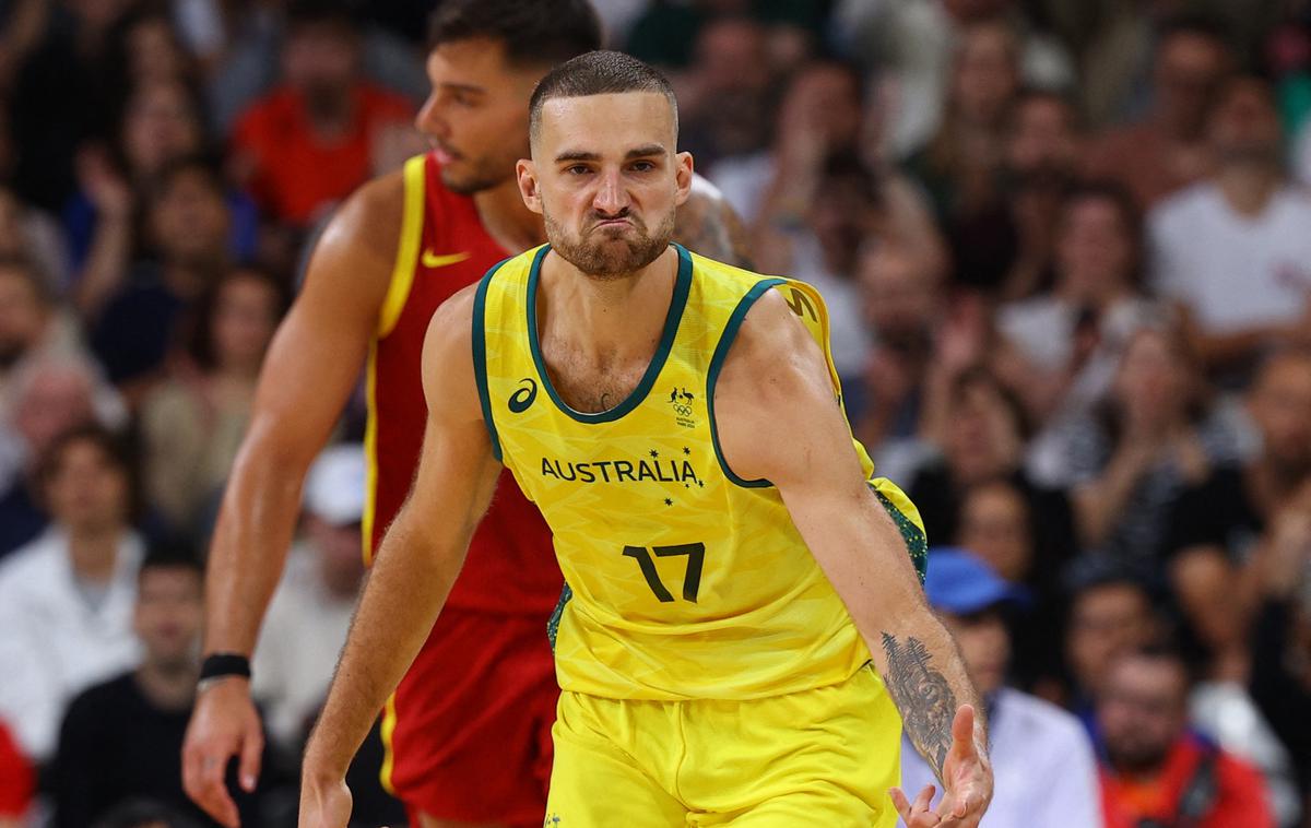 Pariz 2024 košarka Avstralija Španija  Jack McVeigh | Avstralci in Španci so odprli moški košarkarski turnir. | Foto Reuters