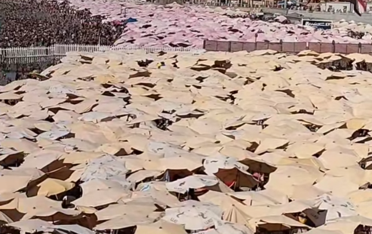 Plaža | Senčniki se med seboj dobesedno prekrivajo.  | Foto TikTok