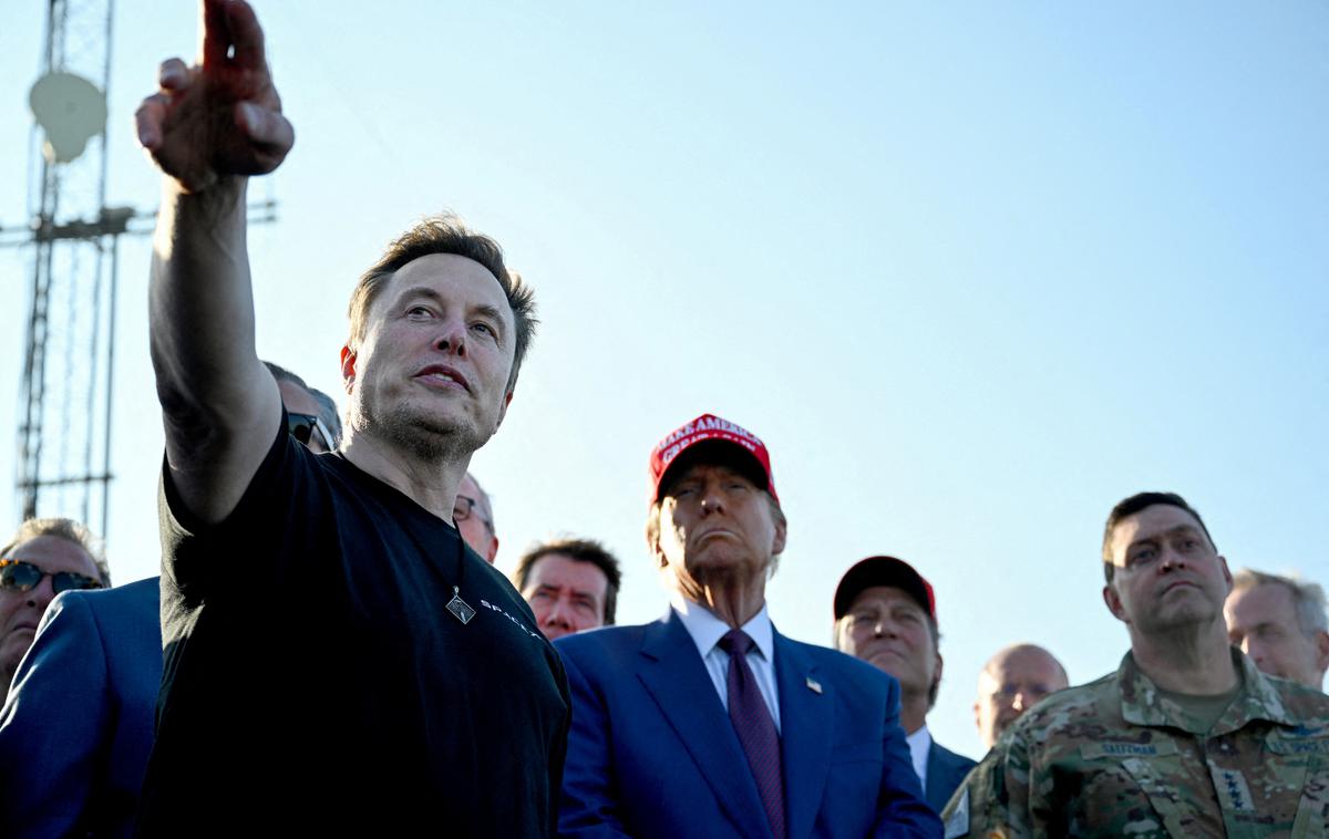 Elon Musk, Donald Trump, raketa, izstrelitev, starship | Foto Reuters