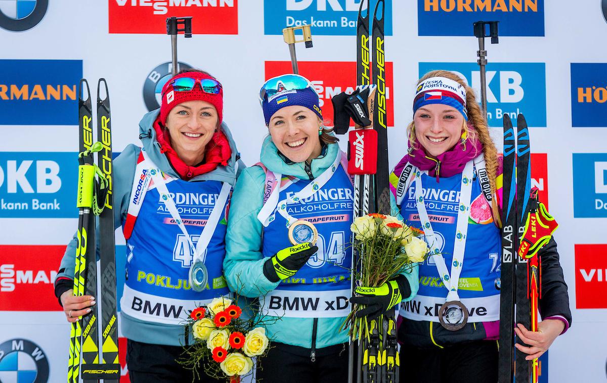 Biatlon svetovni pokal Pokljuka posamični tekmi (m in ž) | Juliia Džima je zmagovalka 15-kilometrske preizkušnje. | Foto Žiga Zupan/Sportida