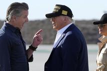 Gavin Newsom ter Donald in Melania Trump