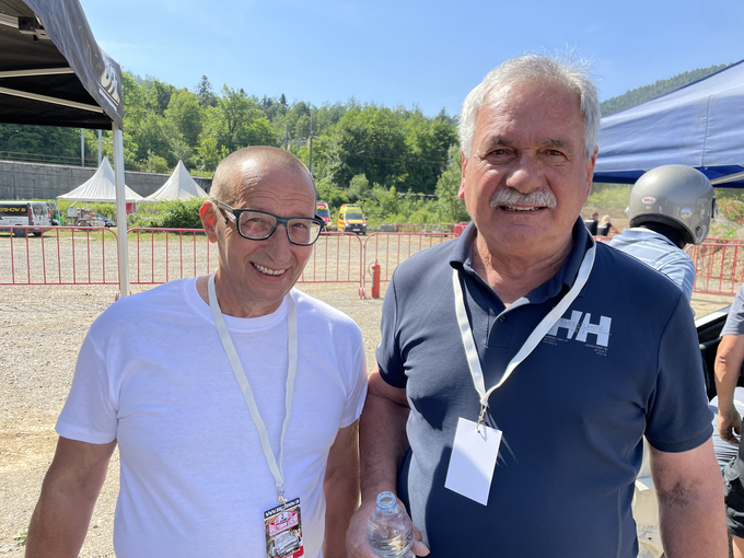 Silvan Lulik (levo) in Brane Kuzmič sta bila najhitrejša slovenska voznika relija v osemdesetih in v začetku devetdesetih let.
 | Foto: Gregor Pavšič
