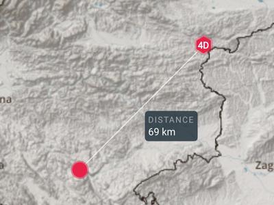 V bližini Žužemberka so se ponoči stresla tla