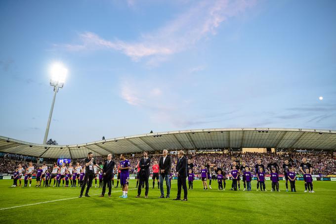 Na tekmah med Mariborom in Aluminijem je bilo najbolj čustveno 14. maja 2022, ko je svojo igralsko kariero v Ljudskem vrtu sklenil Marcos Tavares. | Foto: Blaž Weindorfer/Sportida