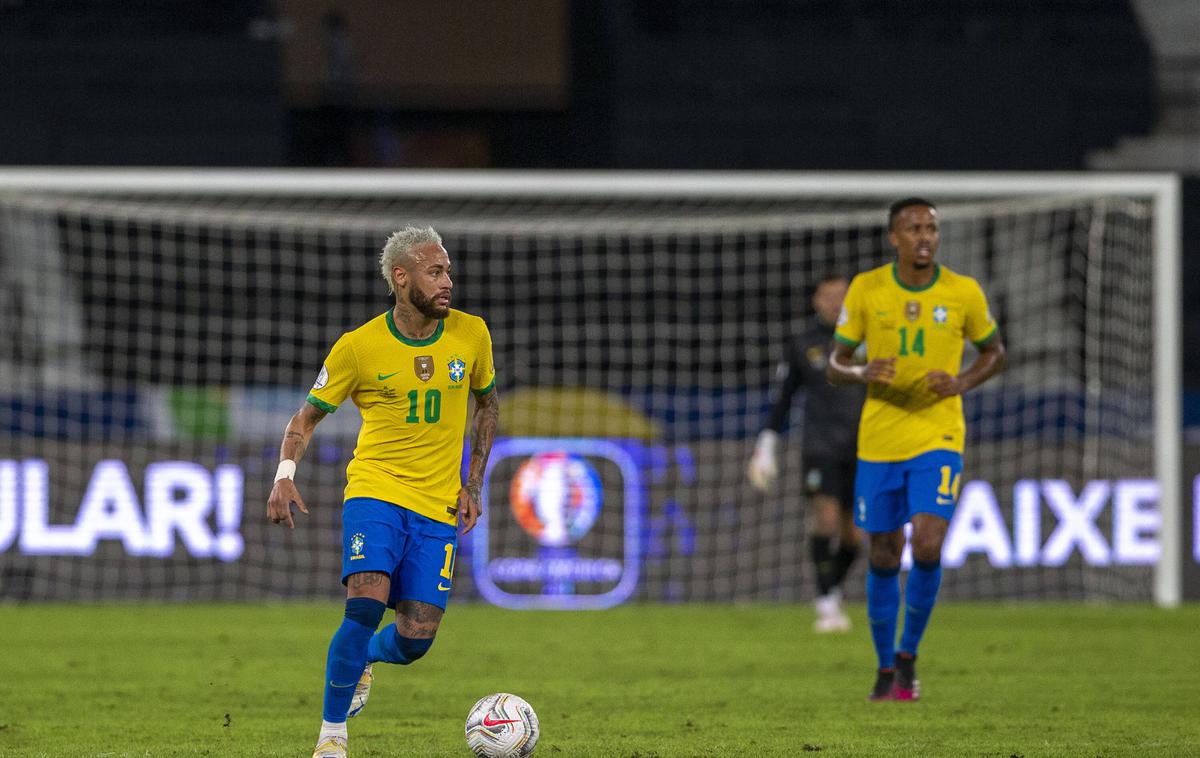 Neymar | Neymar je ob visoki zmagi Brazilije zadel za 2:0. | Foto Guliverimage