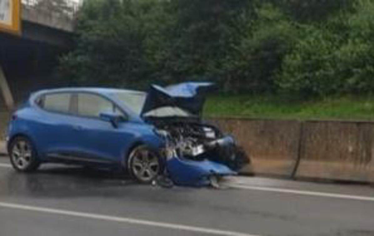 Lara Tošič | Avtomobil je bil v nesreči popolnoma uničen. | Foto Instagram/Lara Tošič
