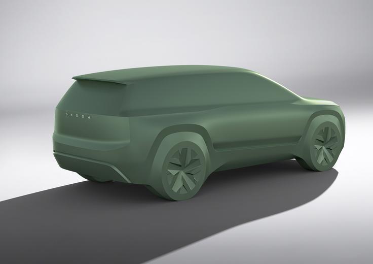 Škodina silhuta prihodnjega modela z delovnim imenom "space" | Foto: Škoda