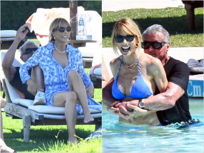 Filmski silak Sylvester Stallone iskrice v zakonu z Jennifer Flavin obuja v Portu Cervu, priljubljenem zbirališču slavnih in bogatih na Sardiniji. | Foto: Profimedia