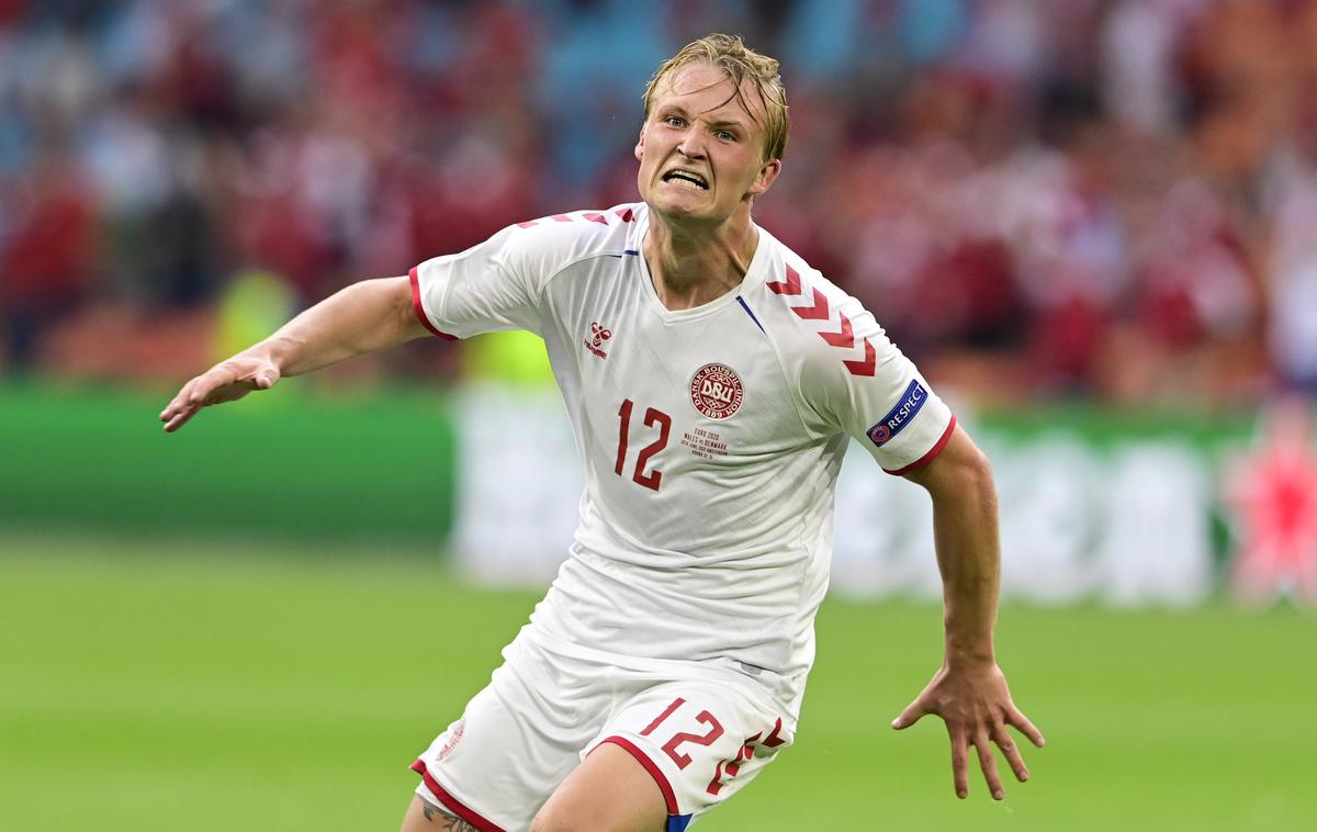 Danska Wales | Kasper Dolberg je dosegel dva zadetka. | Foto Reuters