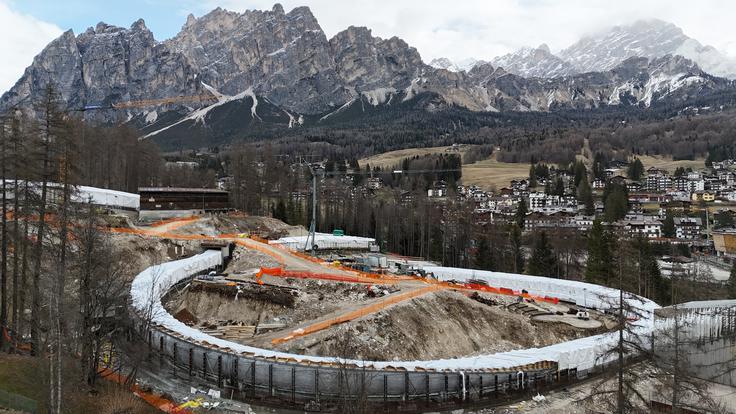 Cortina d'Ampezzo, steza za bob, ZOI 2026 | Foto: Reuters
