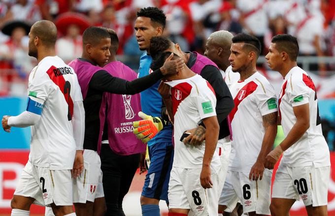 Peru je na uvodnem srečanju proti Danski zapravil veliko priložnosti in ostal brez točk(e). | Foto: Reuters