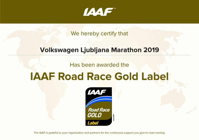 zlata IAAF značka, Ljubljanski maraton | Foto: vw-ljubljanskimaraton.si