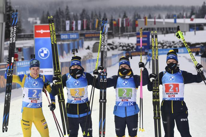 Švedska biatlon štafeta | Švedski biatlonci so zmagovalci štafete v Hochfilznu. | Foto Guliverimage