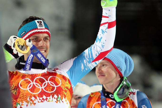 Mario Matt je v Sočiju osvojil naslov olimpijskega prvaka v slalomu ... | Foto: Getty Images