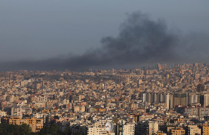 Bejrut, Libanon, zračni napad Izraelcev na Bejrut | Foto: Reuters