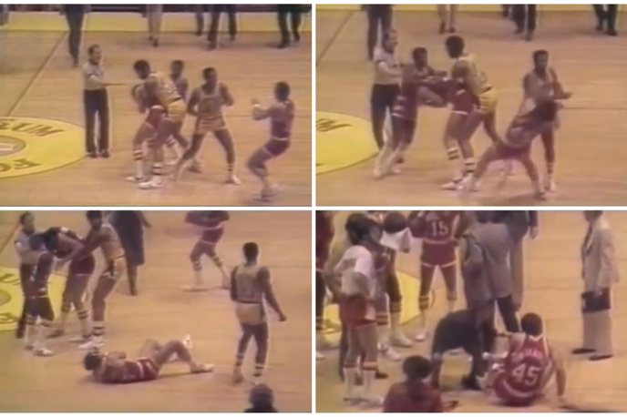 Brutalni udarec, ki je obema košarkarjema zaznamoval karieri | Foto printscreen
